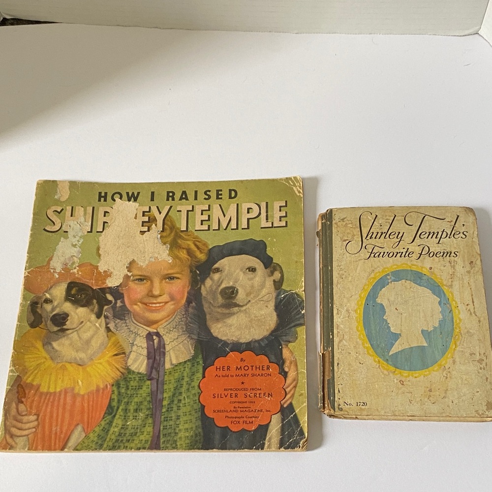 2 Vintage Shirley Temple Books Poetry Biography